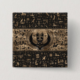 Ägyptisches Katzen-Goddess-Bastet Button