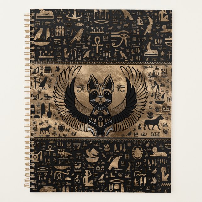 Ägyptisches Katzen-Goddess-Bastet Planer (Vorderseite)