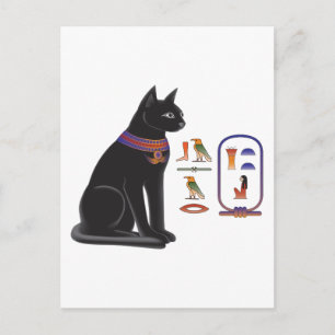 Ägyptisches Katzen-Goddess-Bastet Postkarte