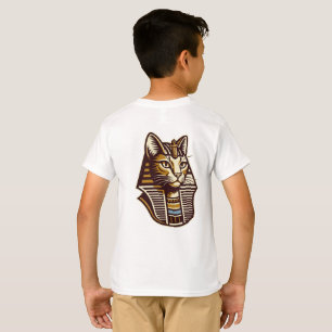 Ägyptisches Katzen-Kinder-T-Shirt – Pharaonische K T-Shirt