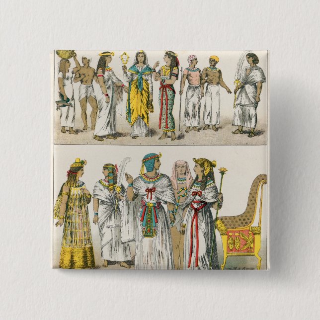 Ägyptisches Kleid, von 'Trachten der Voelker Button (Vorderseite)