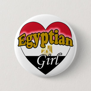 Ägyptisches Mädchen Button