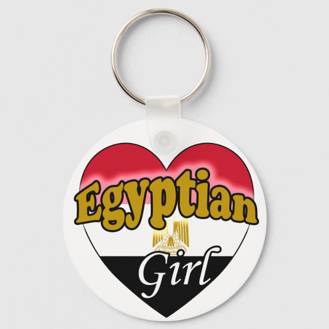 Ägyptisches Mädchen Schlüsselanhänger (Vorderseite)