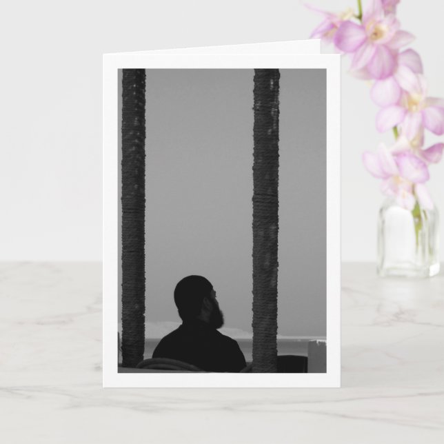 Ägyptisches Menschenportrait Karte (Orchidee)