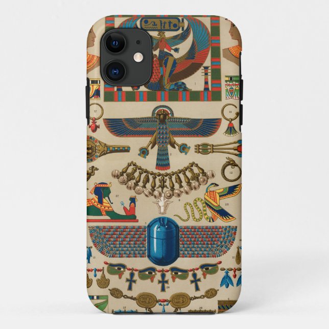 Ägyptisches Muster 2 Case-Mate iPhone Hülle (Rückseite)