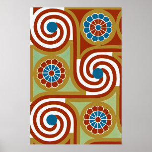 Ägyptisches Ornament #4 im Emporio Moffa Poster