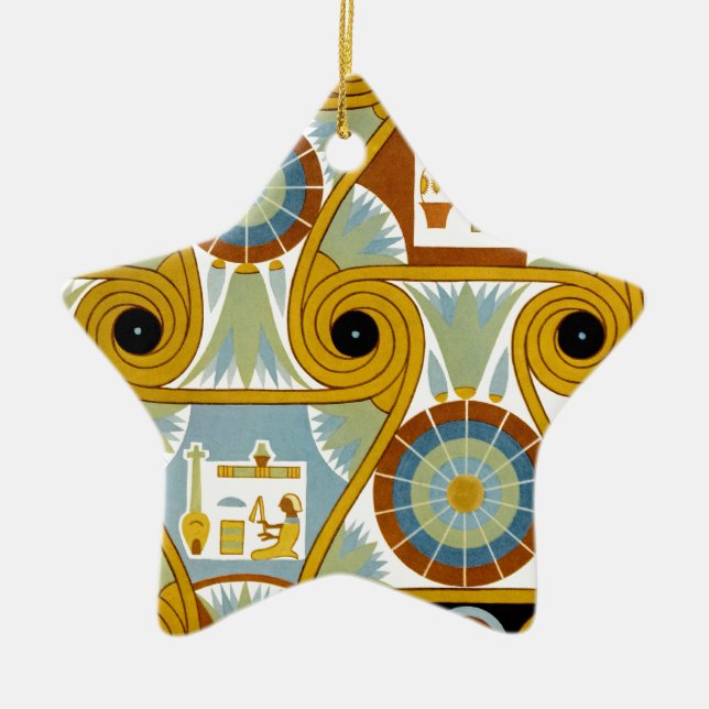Ägyptisches Ornamnet #1 in Emporio Moffa Keramik Ornament (Vorne)