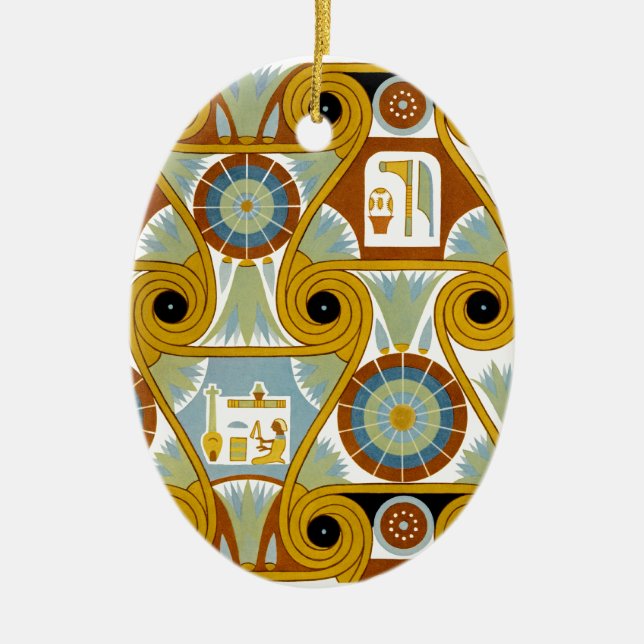 Ägyptisches Ornamnet #1 in Emporio Moffa Keramik Ornament (Vorne)