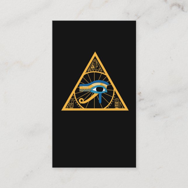 Ägyptisches Pharao-Altes Horus-Augensymbol Visitenkarte (Vorderseite)