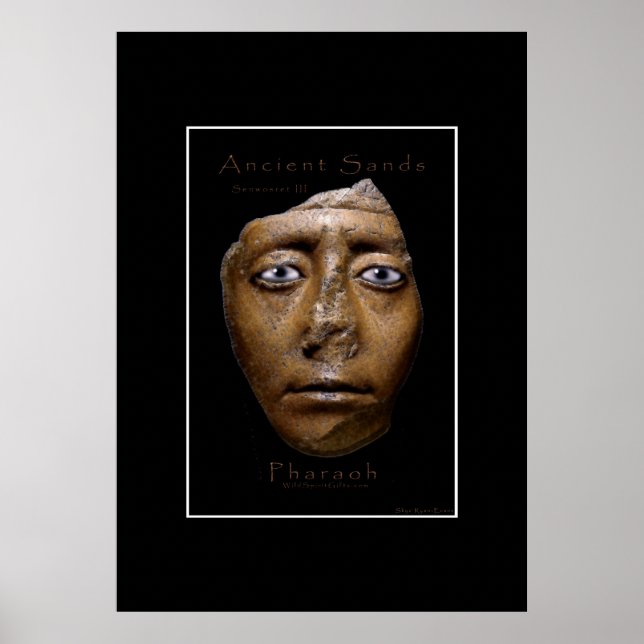 Ägyptisches Pharao-Gesicht-Art-Poster Poster (Vorne)