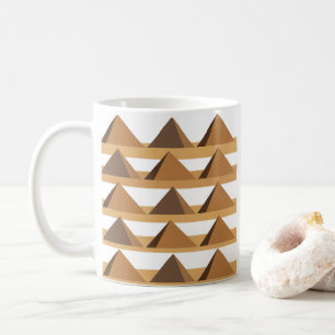 Ägyptisches Pyramidenmuster Kaffeetasse