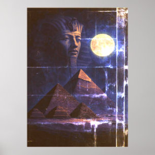 Ägyptisches Queen Art Poster - Nefertiti Inspirier