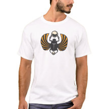 Ägyptisches Scarab-Kurzarm-Shirt
