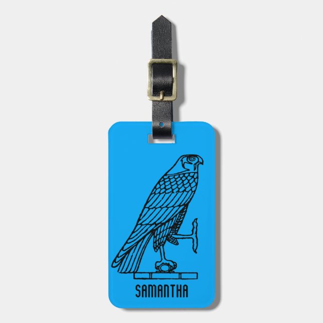 Ägyptisches Symbol: Falke Gepäckanhänger (Vorderseite vertikal)
