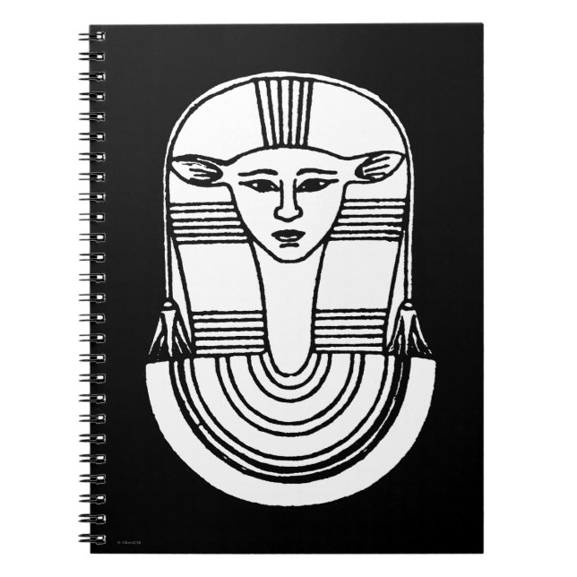 Ägyptisches Symbol: Hathor Notizblock (Vorderseite)