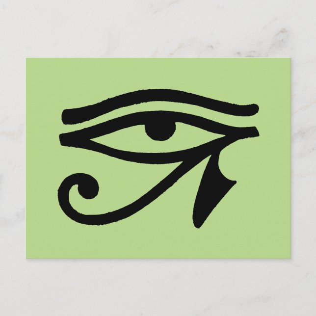 Ägyptisches Symbol: Wedjat Postkarte (Vorderseite)