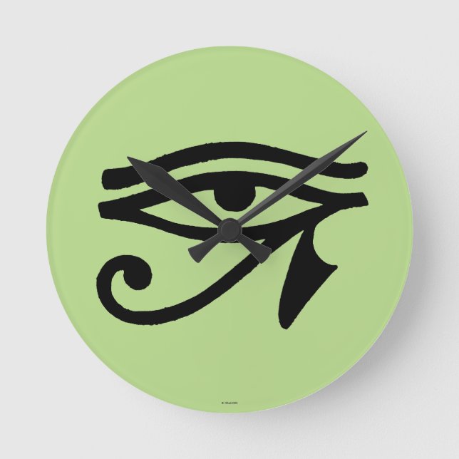 Ägyptisches Symbol: Wedjat Runde Wanduhr (Vorderseite)