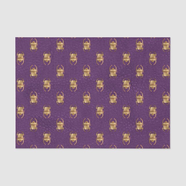 Ägyptisches Tuchpapier für lila und goldenes Tuch Seidenpapier (Vorderseite)