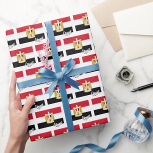 Ägyptisches Wrapping Paper, patriotische ägyptisch Geschenkpapier
