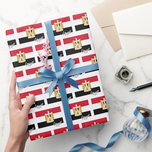 Ägyptisches Wrapping Paper, patriotische ägyptisch Geschenkpapier (Schenken)