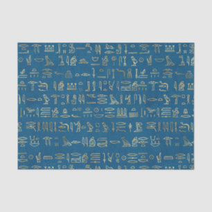 Ägyptisches Zettelpapier für blaue und goldene ägy Seidenpapier