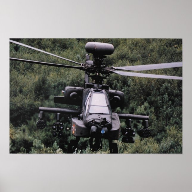 AH-64 Apache-Hubschrauber Poster (Vorne)