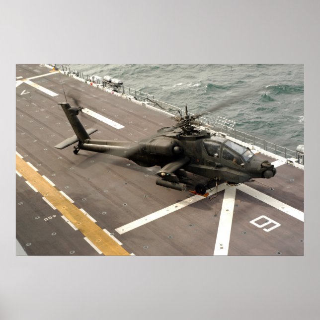 AH-64 Apache Hubschrauber Poster (Vorne)
