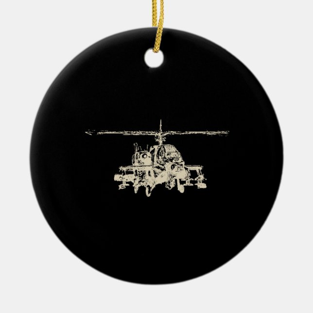 AH-64 Apache Keramikornament (Vorne)