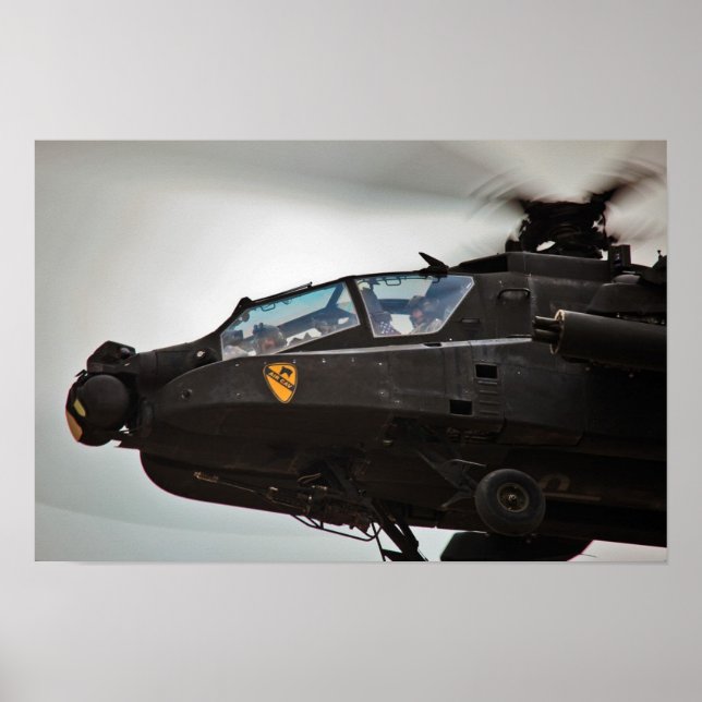 AH-64D Apache Hubschrauber Poster (Vorne)