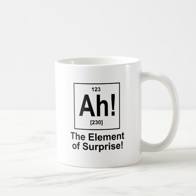 Ah! Das Element der Überraschung Kaffeetasse (Rechts)