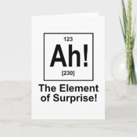 Ah! Das Element der Überraschung