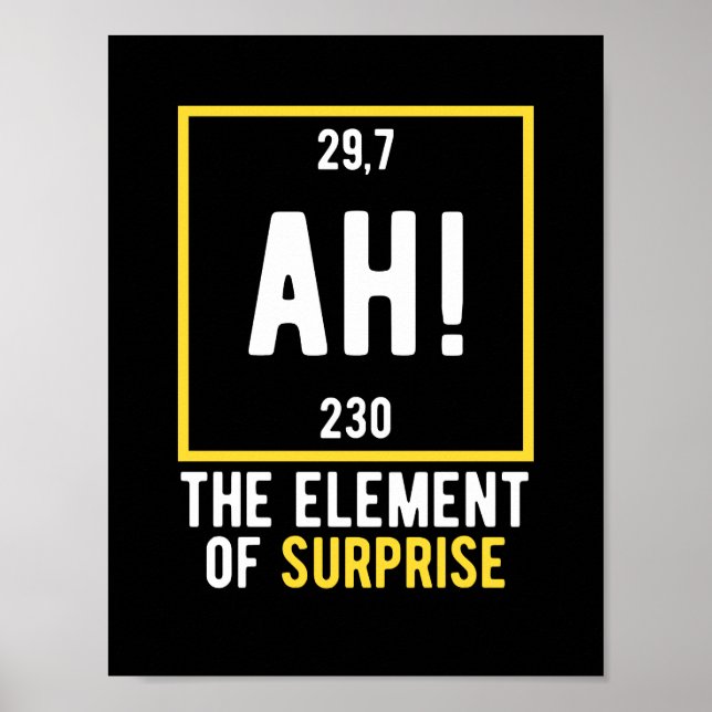 Ah das Element der Überraschung Poster (Vorne)