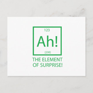 Ah das Element der Überraschung Postkarte
