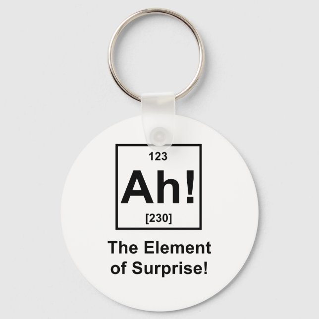 Ah! Das Element der Überraschung Schlüsselanhänger (Vorderseite)