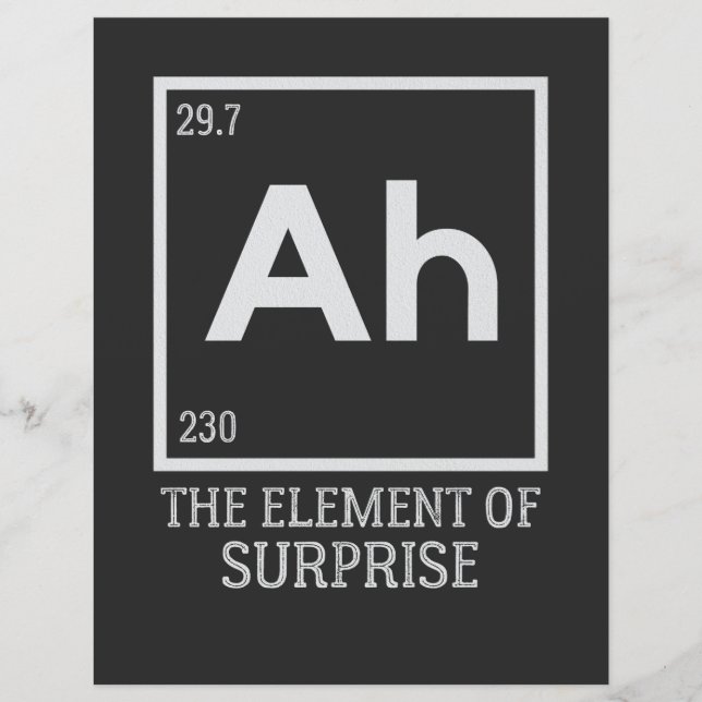 Ah das Element der Überraschungen (Vorderseite)