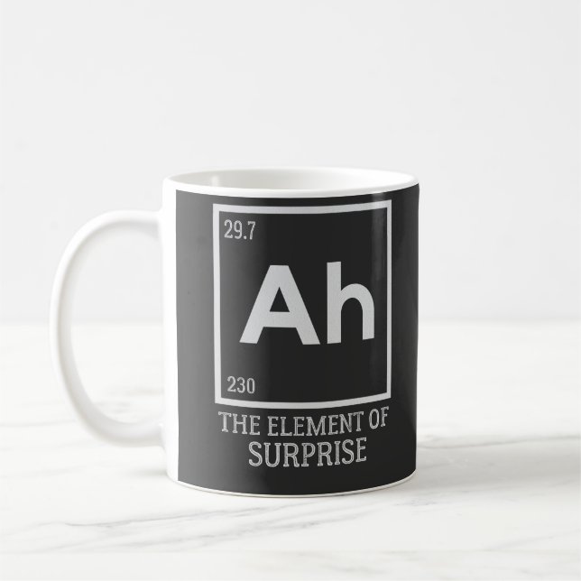 Ah das Element der Überraschungen Kaffeetasse (Links)