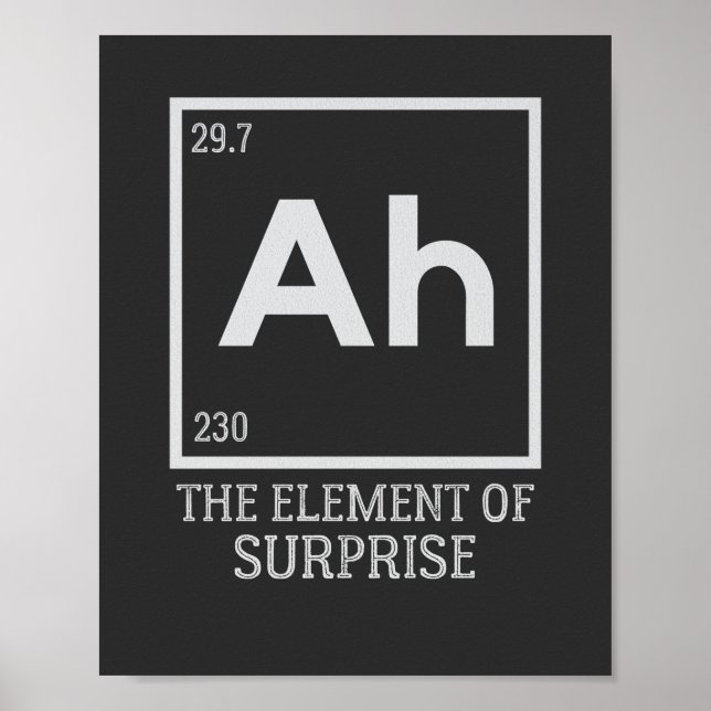 Ah das Element der Überraschungen Poster (Vorne)