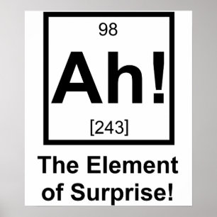 Ah das Element des periodischen Symbols eines Über Poster