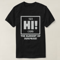 Ah das Element des Spaßes der überraschenden Chemi