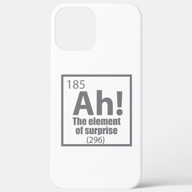 Ah! Das Element von überraschendem Funny Chemistry Case-Mate iPhone Hülle (Rückseite)
