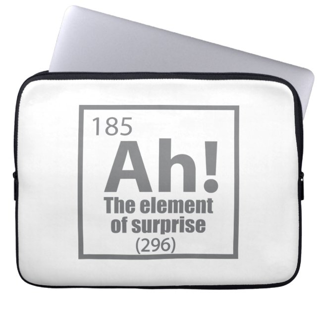 Ah! Das Element von überraschendem Funny Chemistry Laptopschutzhülle (Vorderseite)