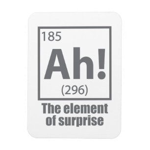 Ah! Das Element von überraschendem Funny Chemistry Magnet