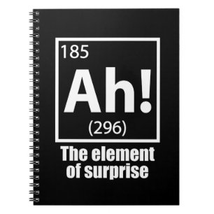 Ah! Das Element von überraschendem Funny Chemistry Notizblock
