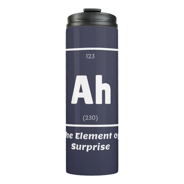 Ah Element der überraschenden Chemie-Wissenschaft  Thermosbecher (Vorderseite)