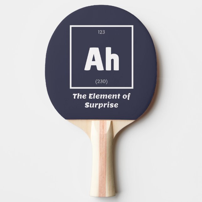 Ah Element der überraschenden Chemie-Wissenschaft  Tischtennis Schläger (Vorderseite)