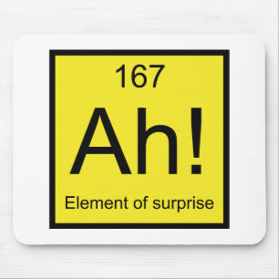 Ah! Element der Überraschung Mousepad