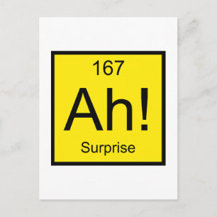 Ah! Element der Überraschung Postkarte