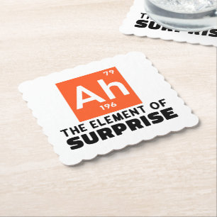 Ah Element überraschender Chemie Funny Student Untersetzer