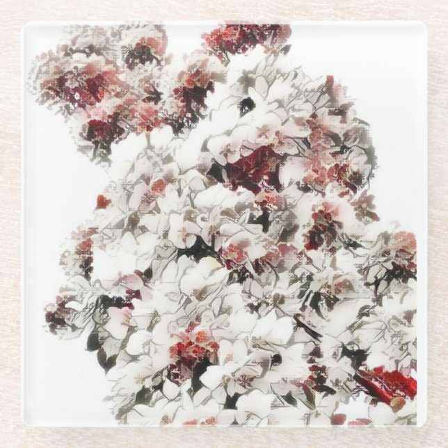 Ah, Frühling Glasuntersetzer (Vorderseite)