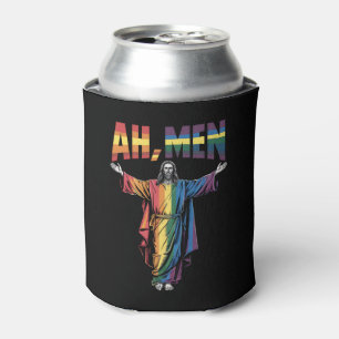 Ah Männer Lustige LGBT Gay Pride Jesus Christlich Dosenkühler